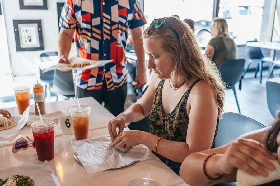 Austin: Breakfast Taco Tour with Transportation - Chips, Queso, Guacamole, and Aguas Frescas: The Side-Kick Trio