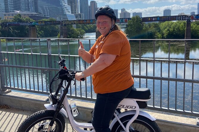 Austin Good Vibes E-Bike Tours - Downtown Photo Hits: ATX Sign, Library Views, and Music Legends