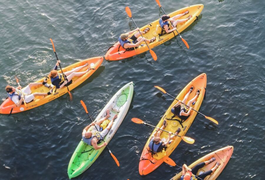 Austin: Single or Double Kayak Rental - Lady Bird Lake, From Congress Ave to Barton Springs