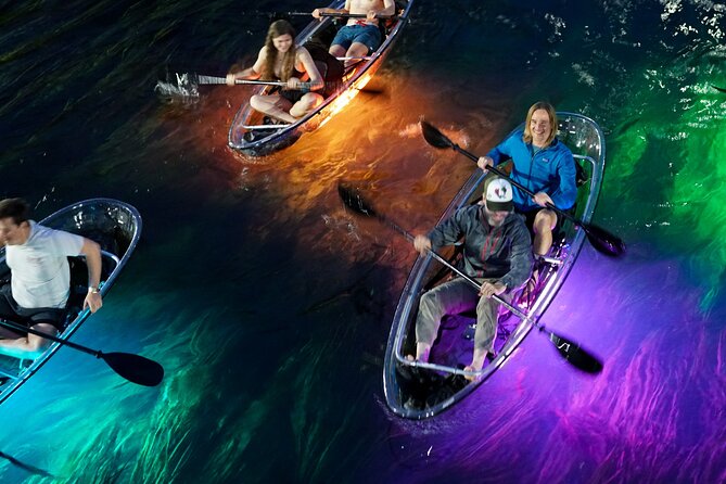 Crystal Kayak Glow Tour - City Park timing: start at 9:45 pm, end back where you began