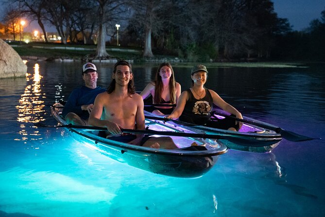 Crystal Kayak Glow Tour - What stop 1 actually gives you: San Marcos River spring water