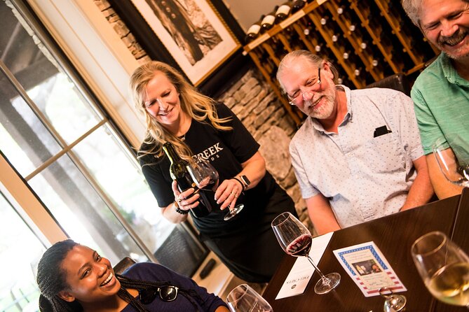From Austin: Hill Country BBQ & Wine Shuttle - Winery Stop #1: Views, Tastings, and a 45-Minute Reality Check