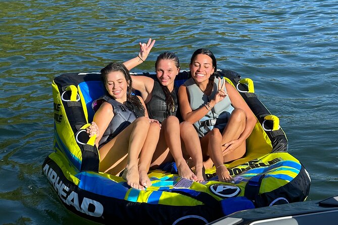 Wakesurf Trip on Lake Austin - BYOB Captained (up to 12 guests) - Party Cove, swimming, and sunset cruising: how to use the downtime